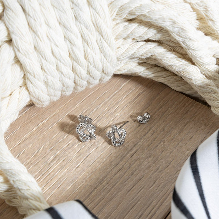 Kit Heath Silver Marina Rope Knot Stud Earrings - MococoKit Heath41072RP5038159168475Earrings