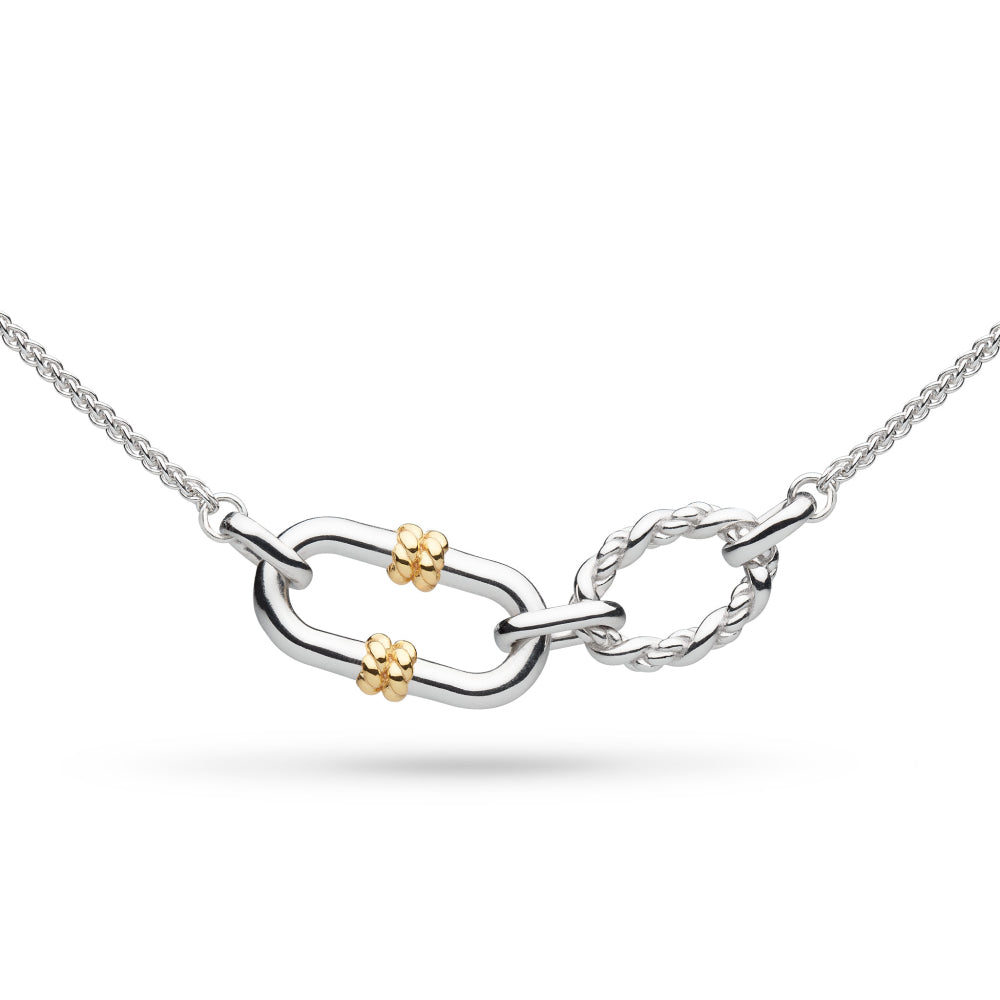 Kit Heath Silver Marina Rope Link Golden Necklace 1