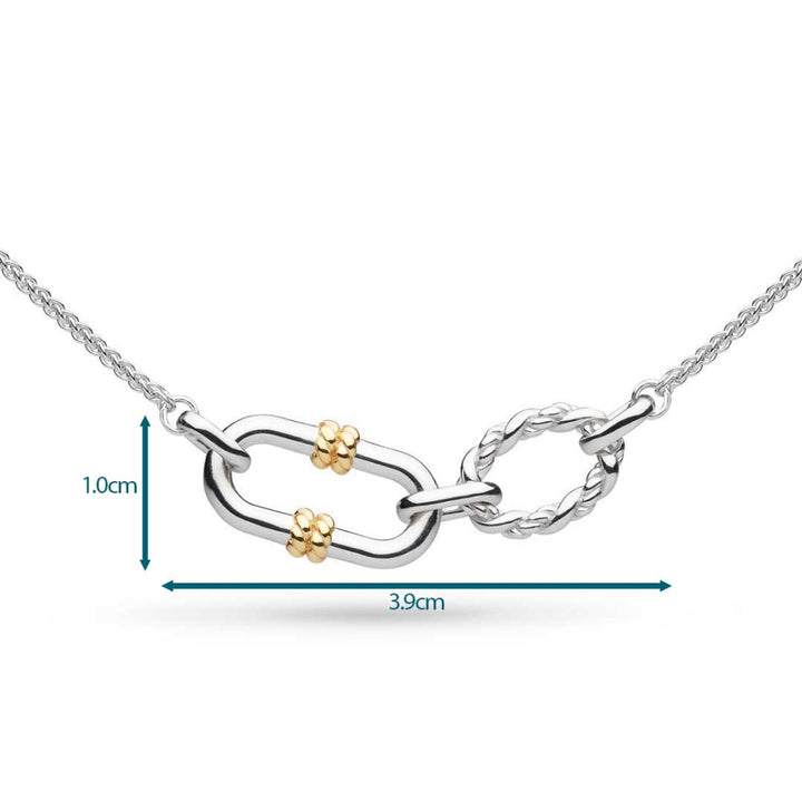 Kit Heath Silver Marina Rope Link Golden Necklace 4