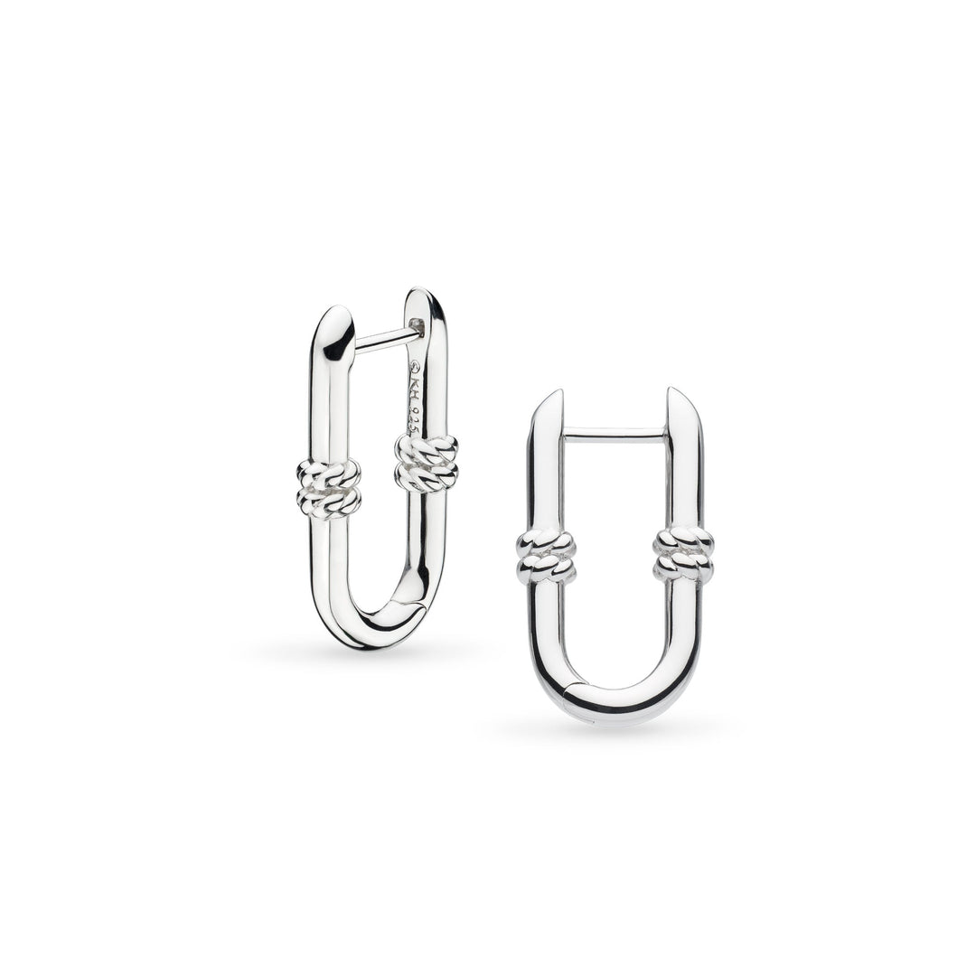 Kit Heath Silver Marina Rope Link Hoop Earrings - MococoKit Heath61091RP5038159168550Earrings
