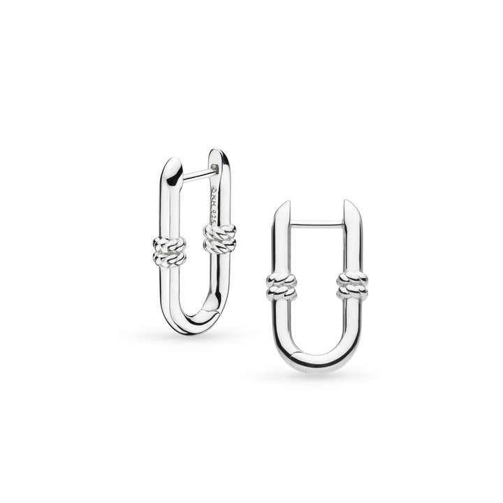 Kit Heath Silver Marina Rope Link Hoop Earrings - MococoKit Heath61091RP5038159168550Earrings