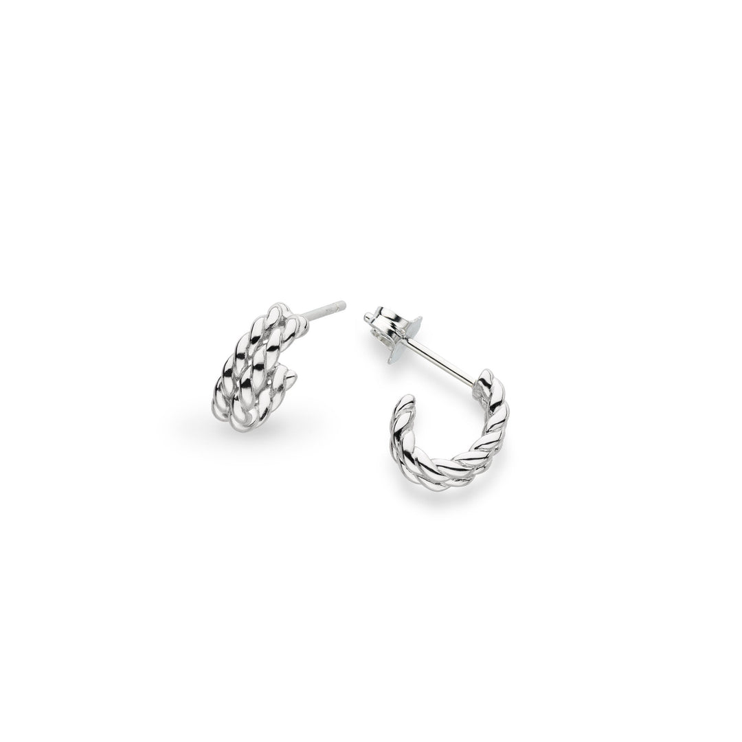 Kit Heath Silver Marina Rope Stud Hoop Earrings - MococoKit Heath41071RP5038159168451Earrings