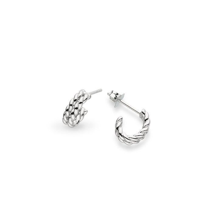 Kit Heath Silver Marina Rope Stud Hoop Earrings - MococoKit Heath41071RP5038159168451Earrings