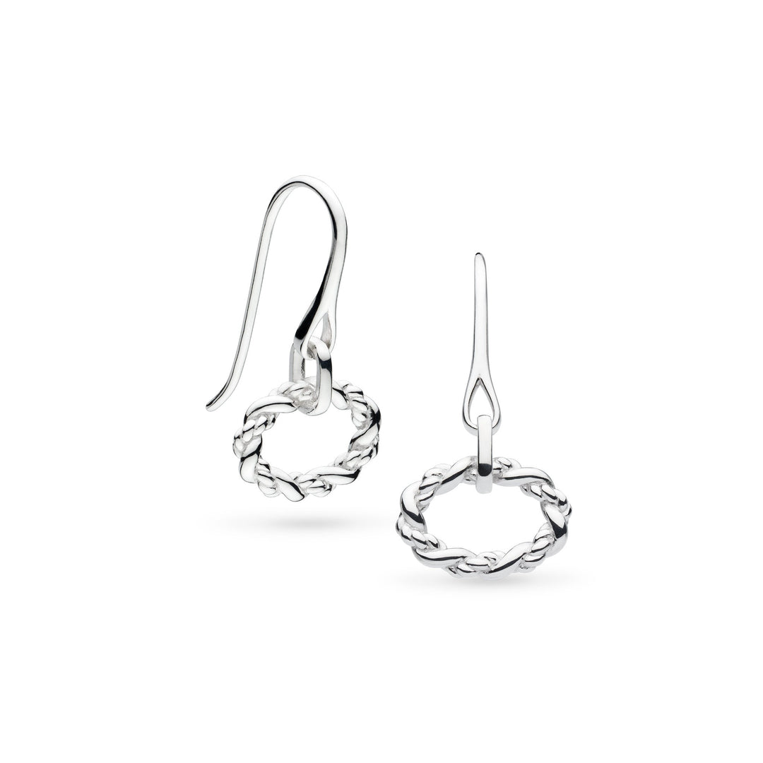 Kit Heath Silver Marina Rope Twist Oval Drop Earrings - MococoKit Heath61074RP5038159168567Earrings