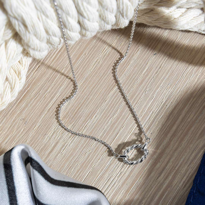 Kit Heath Silver Marina Rope Twist Oval Mini Necklet - MococoKit Heath91073RP5038159168703Necklaces