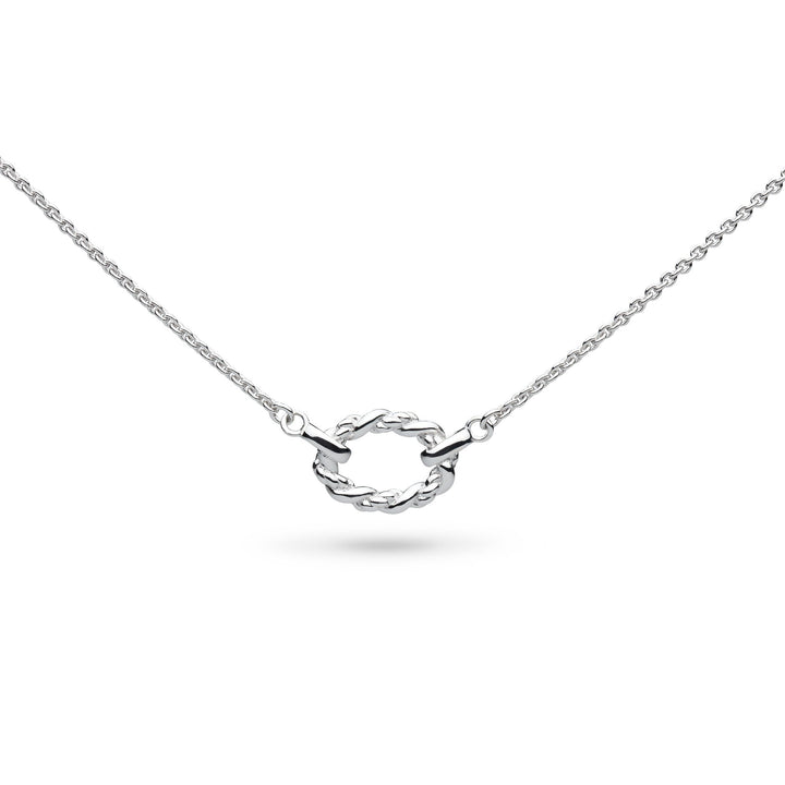 Kit Heath Silver Marina Rope Twist Oval Mini Necklet - MococoKit Heath91073RP5038159168703Necklaces