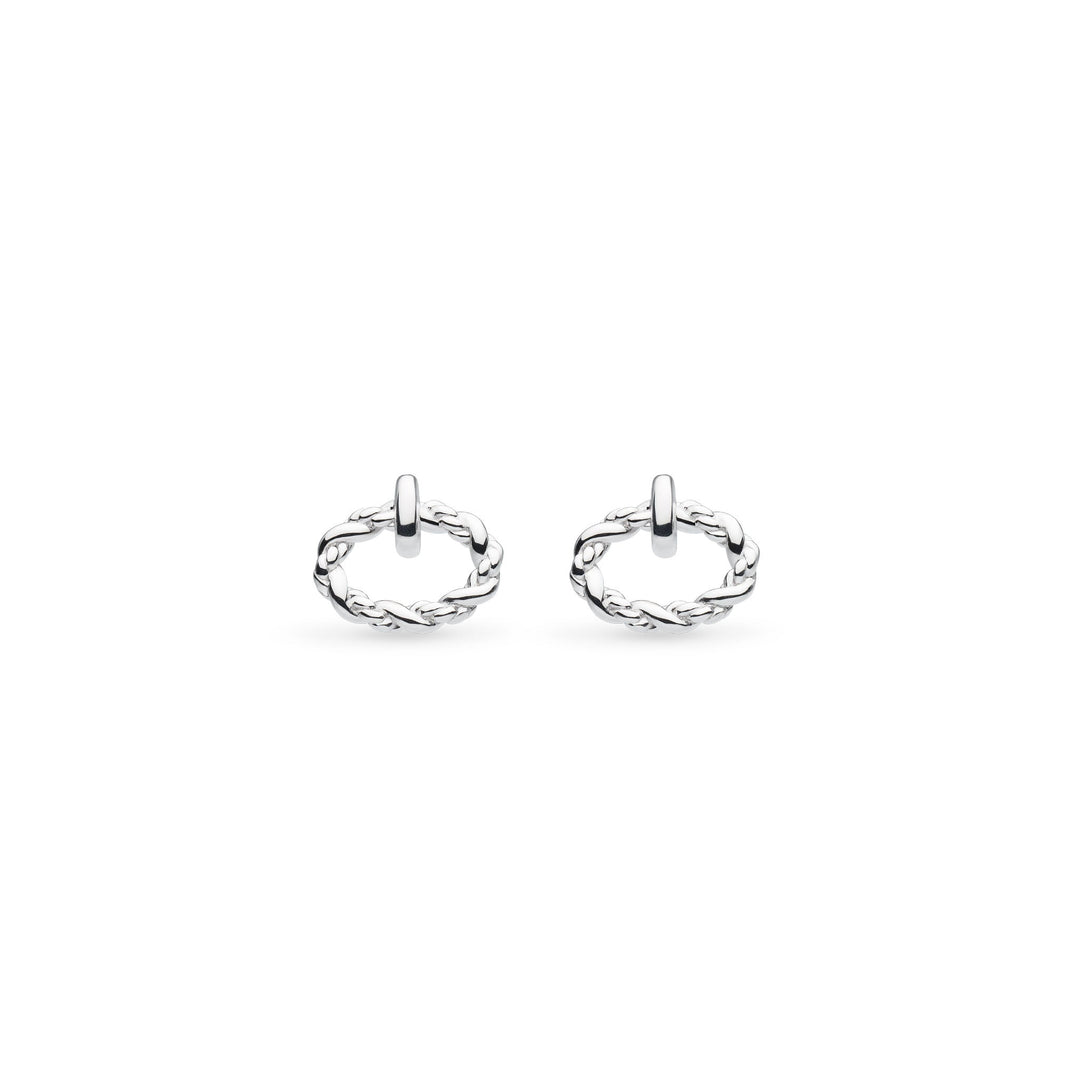 Kit Heath Silver Marina Rope Twist Oval Stud Earrings - MococoKit Heath41073RP5038159168505Earrings