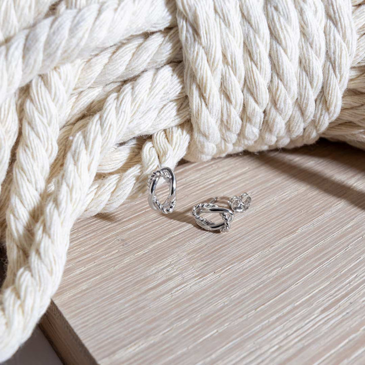 Kit Heath Silver Marina Rope Twist Stud Earrings - MococoKit Heath41075RP5038159168482Earrings