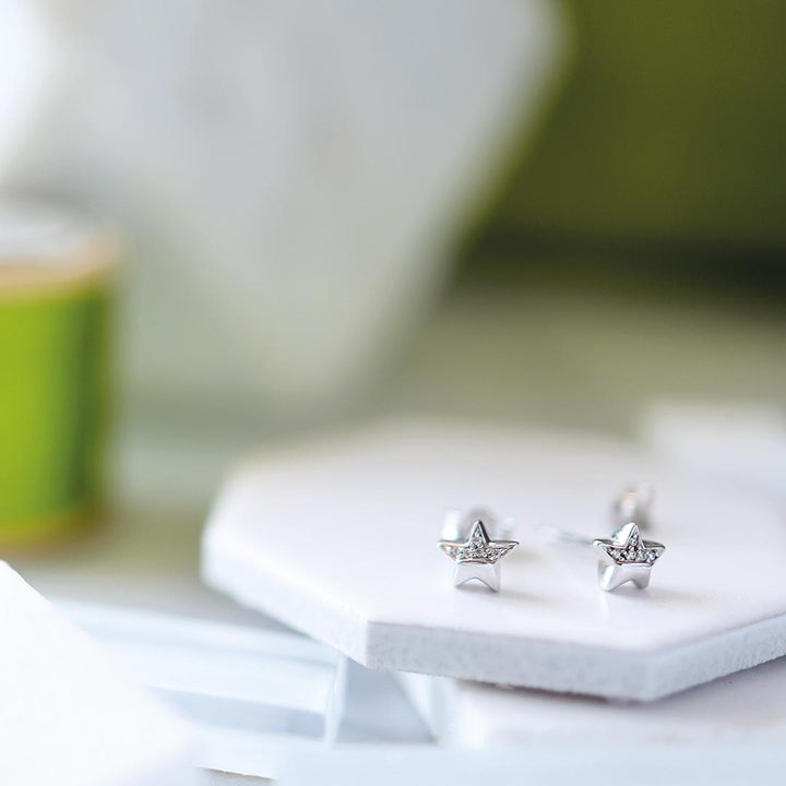 Kit Heath Silver Miniatures Starlight Pave Stud Earrings - MococoKit Heath40034CZ5038159151545Earrings