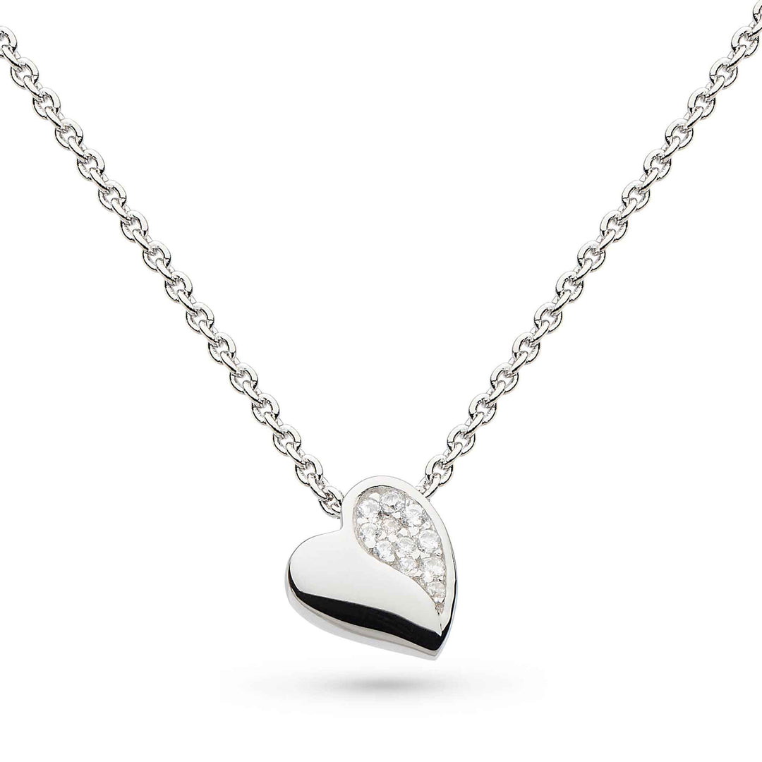 Kit Heath Silver Miniatures Sweet Heart Pave Necklace - MococoKit Heath90032CZ5038159151590Necklaces