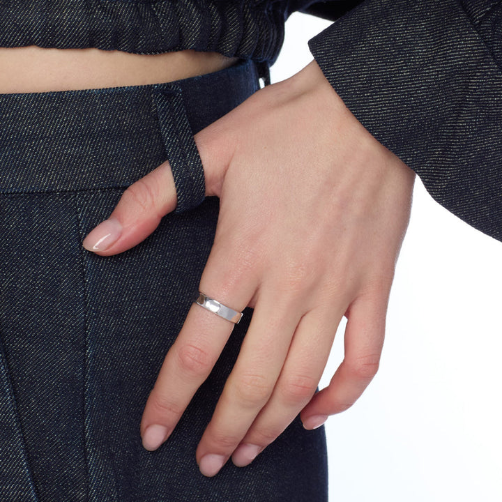 Kit Heath Silver Mirage Reflect RP 8mm Band Ring image 3