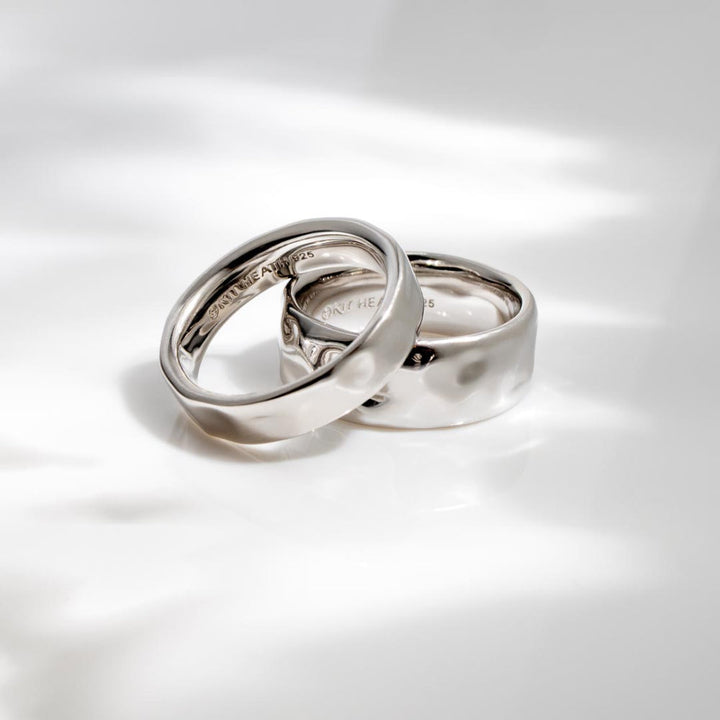 Kit Heath Silver Mirage Reflect RP 8mm Band Ring image 4