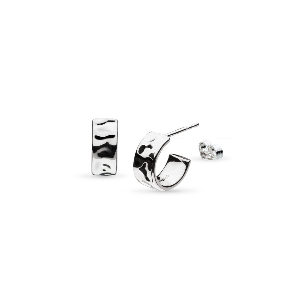 Kit Heath Silver Mirage Reflect RP Semi Hoop Stud Earrings image