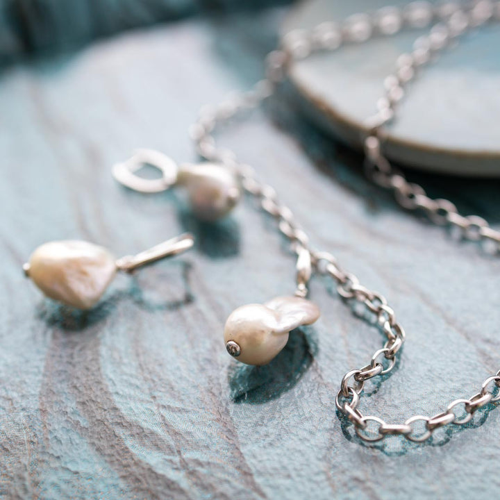 Kit Heath Silver Revival Baroque Pearl Charm Pendant - MococoKit Heath80171FP5038159165436Necklaces