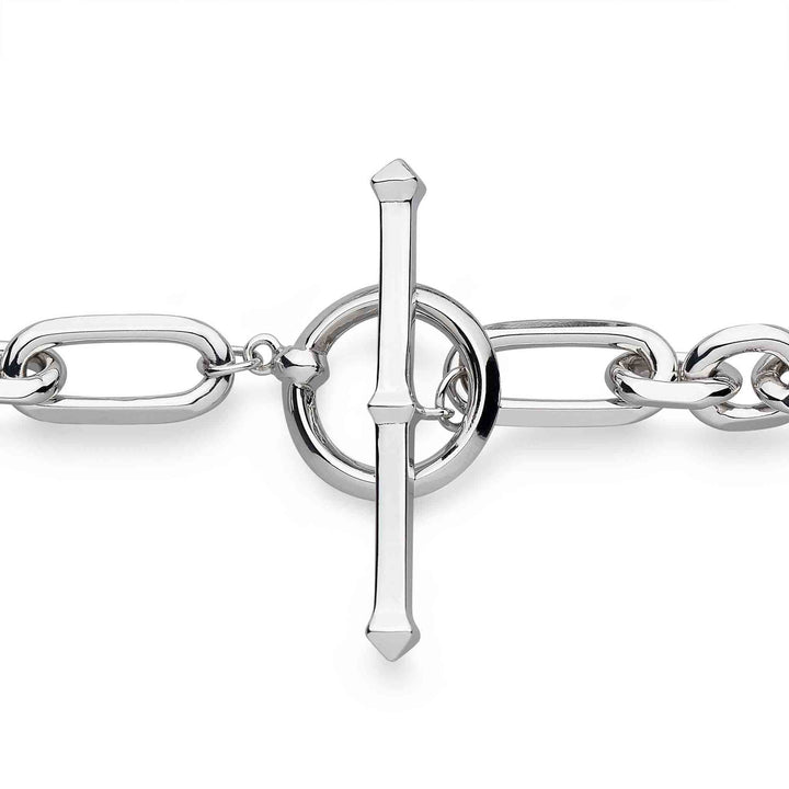 Kit Heath Silver Revival Figaro Chain T - Bar Bracelet - MococoKit Heath70437RP5038159161674Bracelets