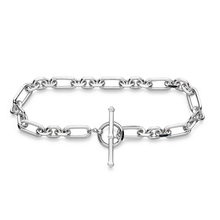 Kit Heath Silver Revival Figaro Chain T - Bar Bracelet - MococoKit Heath70437RP5038159161674Bracelets