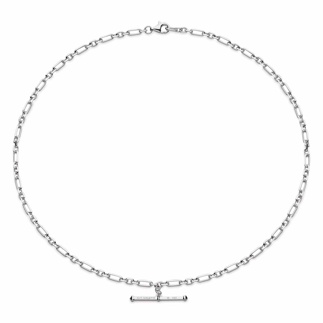 Kit Heath Silver Revival Figaro Chain T - Bar Necklace - MococoKit Heath90436RP5038159161681Necklaces