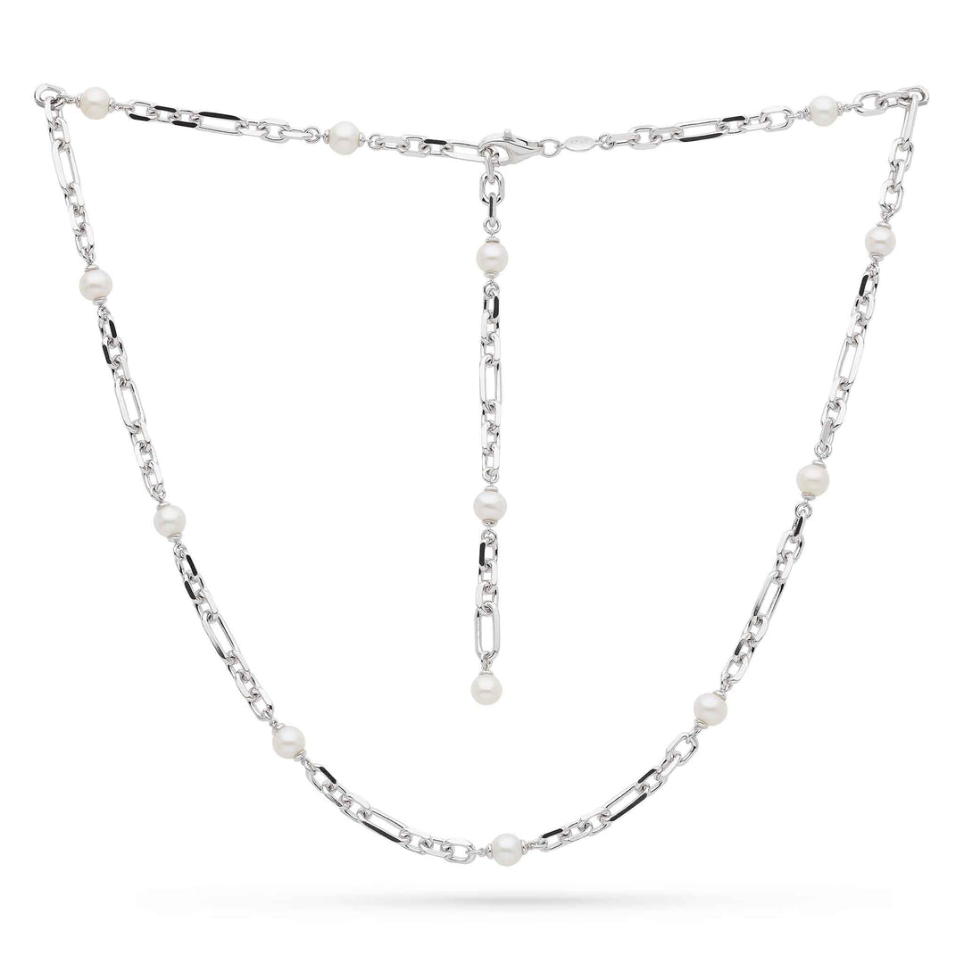 Kit Heath Silver Revival Figaro Pearl Multi Wear Necklace - MococoKit Heath90434FP5038159161643Necklaces