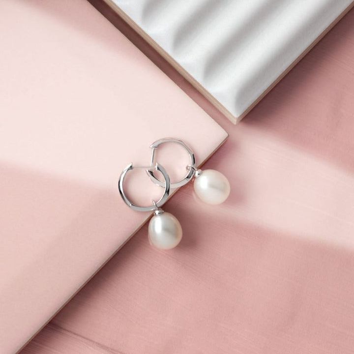 Kit Heath Silver Revival Pearl Drop Hoop Earrings - MococoKit Heath50430FP5038159161704Earrings