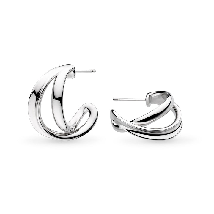 Kit Heath Silver Serenity Grande Crossover Hoop Earrings - MococoKit Heath61186RP5038159168277Earrings