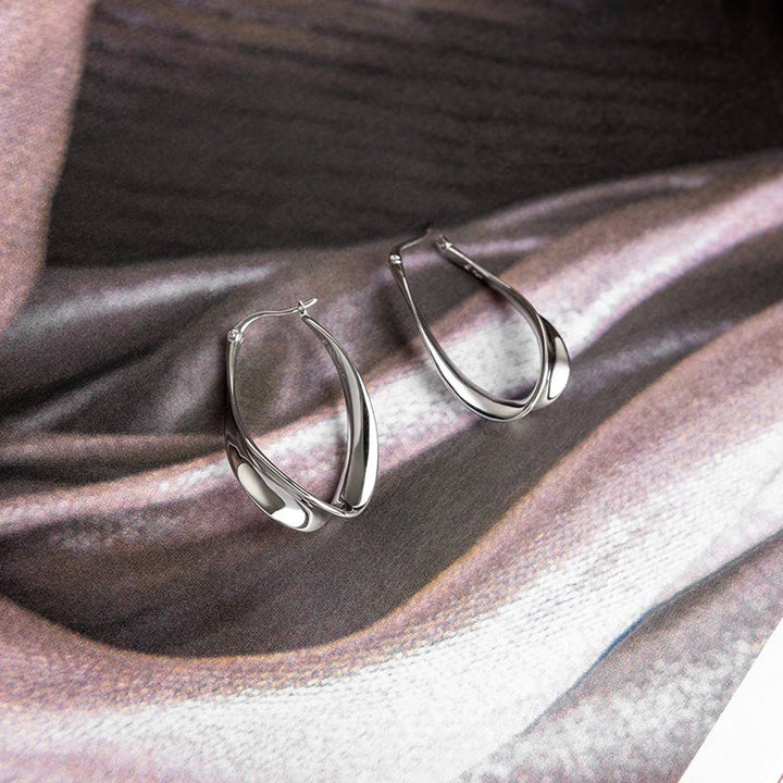 Kit Heath Silver Serenity Grande Hinged Hoop Earrings - MococoKit Heath61185RP5038159168055Earrings