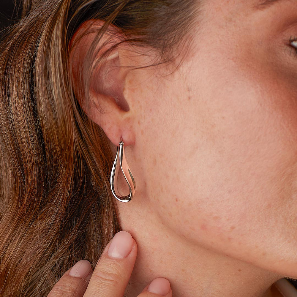Kit Heath Silver Serenity Grande Hinged Hoop Earrings - MococoKit Heath61185RP5038159168055Earrings