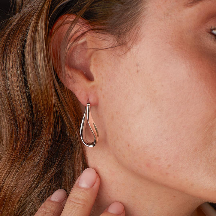 Kit Heath Silver Serenity Grande Hinged Hoop Earrings - MococoKit Heath61185RP5038159168055Earrings