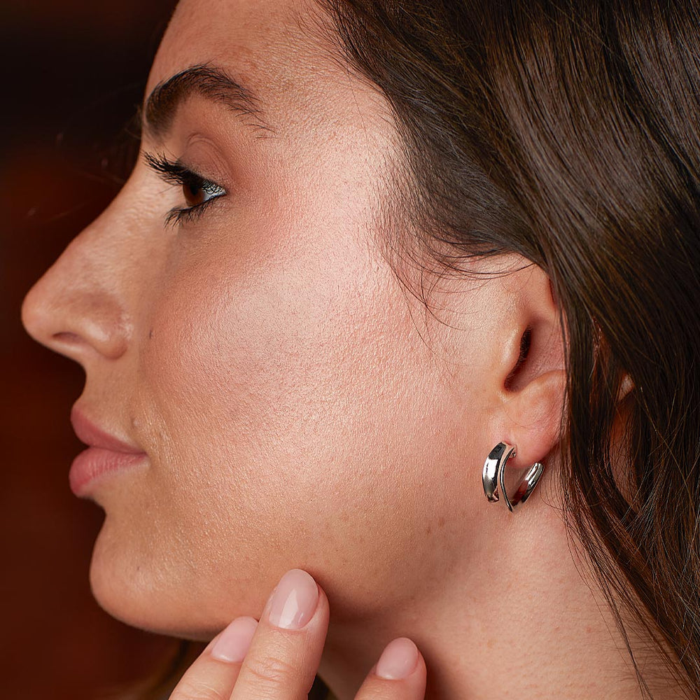 Kit Heath Silver Serenity Grande Hoop Earrings - MococoKit Heath61183RP5038159168260Earrings