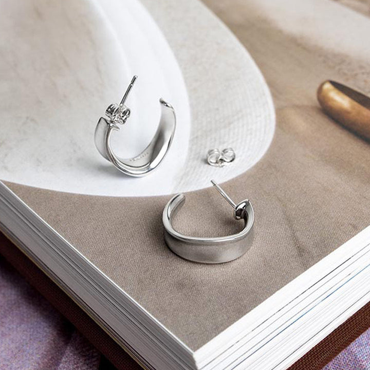 Kit Heath Silver Serenity Grande Hoop Earrings - MococoKit Heath61183RP5038159168260Earrings