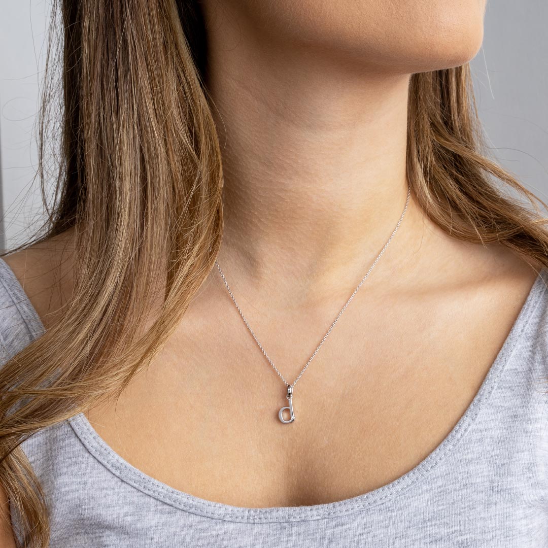 Kit Heath Silver Signature Skript Lowercase Pendant Necklace - MococoKit Heath9197RPNecklaces