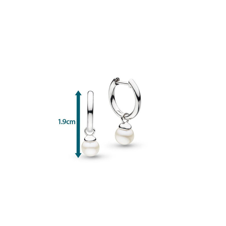 Kit Heath Silver Tumble Pearl Mini Hoop Earrings - MococoKit Heath50165FP5038159167591Earrings