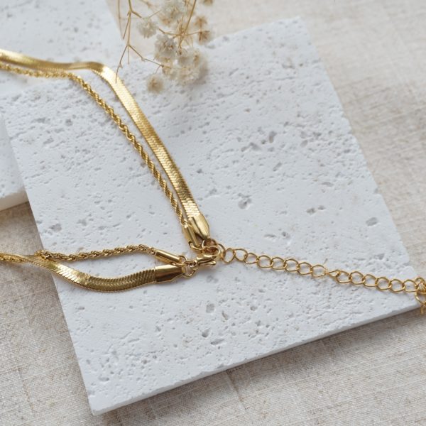 Little Grey Moon Gold Amara Layered Necklace - MococoLittle Grey Moon100631Necklaces