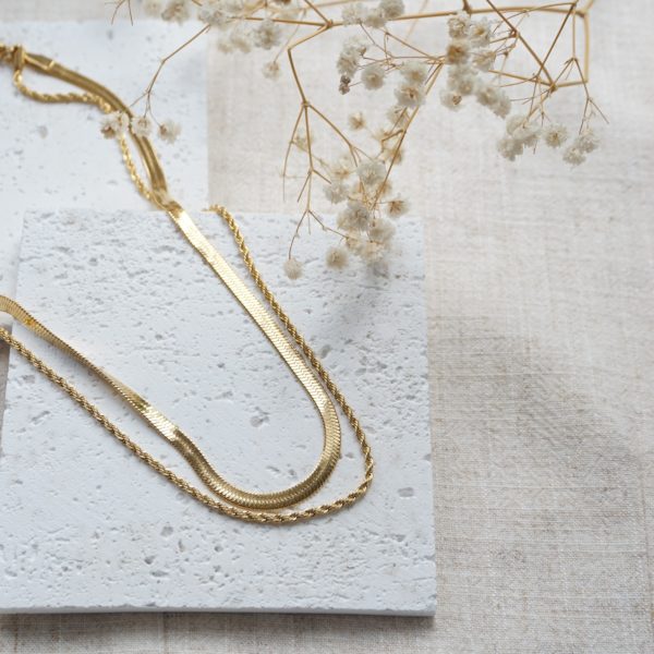 Little Grey Moon Gold Amara Layered Necklace - MococoLittle Grey Moon100631Necklaces