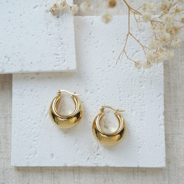 Little Grey Moon Gold Ariya Hoop Earrings - MococoLittle Grey Moon100644Earrings