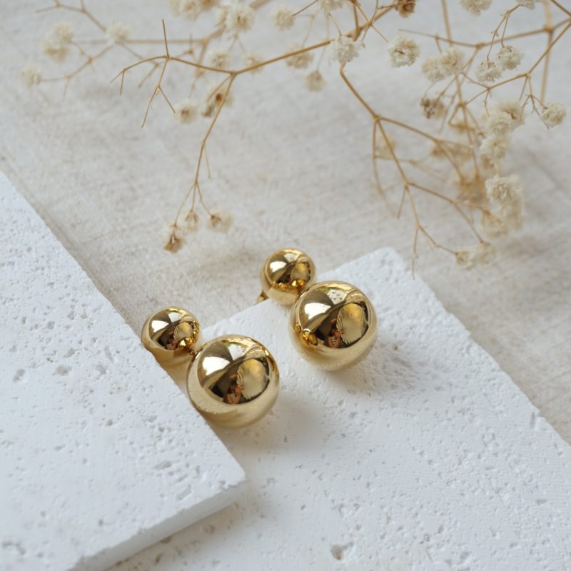 Little Grey Moon Gold Blair Drop Earrings - MococoLittle Grey Moon100648Earrings