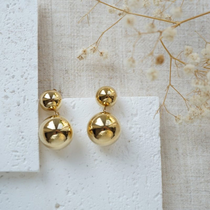 Little Grey Moon Gold Blair Drop Earrings - MococoLittle Grey Moon100648Earrings