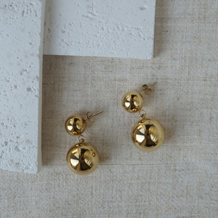 Little Grey Moon Gold Blair Drop Earrings - MococoLittle Grey Moon100648Earrings