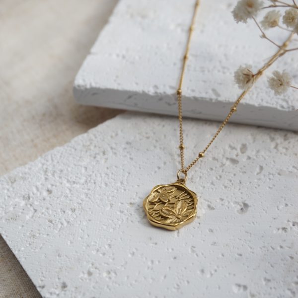 Little Grey Moon Gold Buttercup Necklace - MococoLittle Grey Moon100597Necklaces