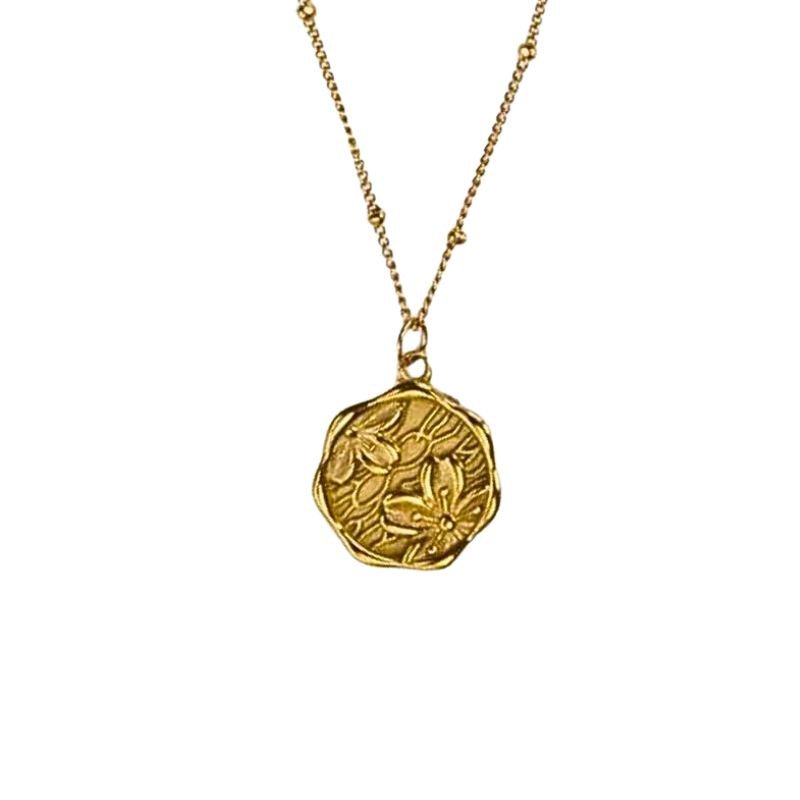 Little Grey Moon Gold Buttercup Necklace - MococoLittle Grey Moon100597Necklaces