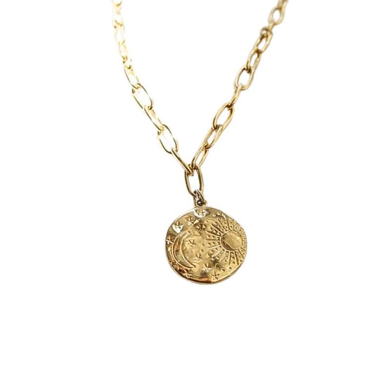 Little Grey Moon Gold Celestial Necklace - MococoLittle Grey Moon100629Necklaces
