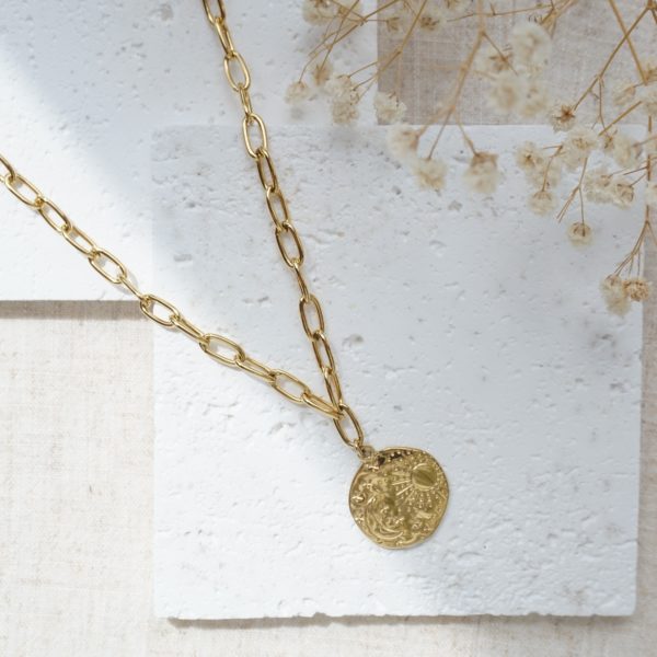 Little Grey Moon Gold Celestial Necklace - MococoLittle Grey Moon100629Necklaces