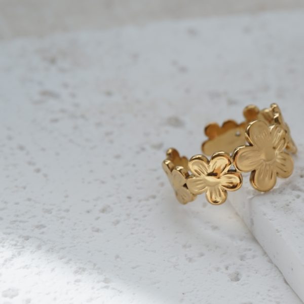 Little Grey Moon Gold Daisy Ring - MococoLittle Grey Moon100623Rings