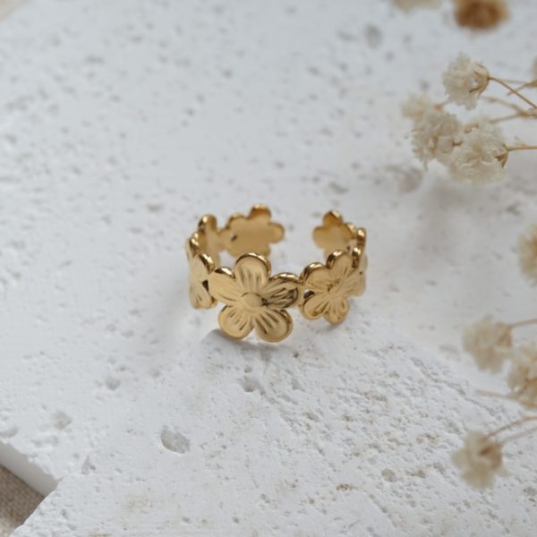 Little Grey Moon Gold Daisy Ring - MococoLittle Grey Moon100623Rings