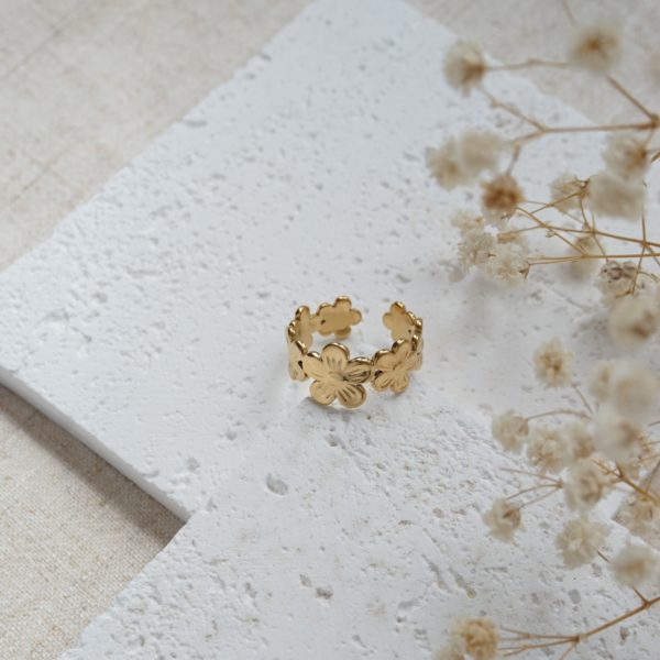 Little Grey Moon Gold Daisy Ring - MococoLittle Grey Moon100623Rings