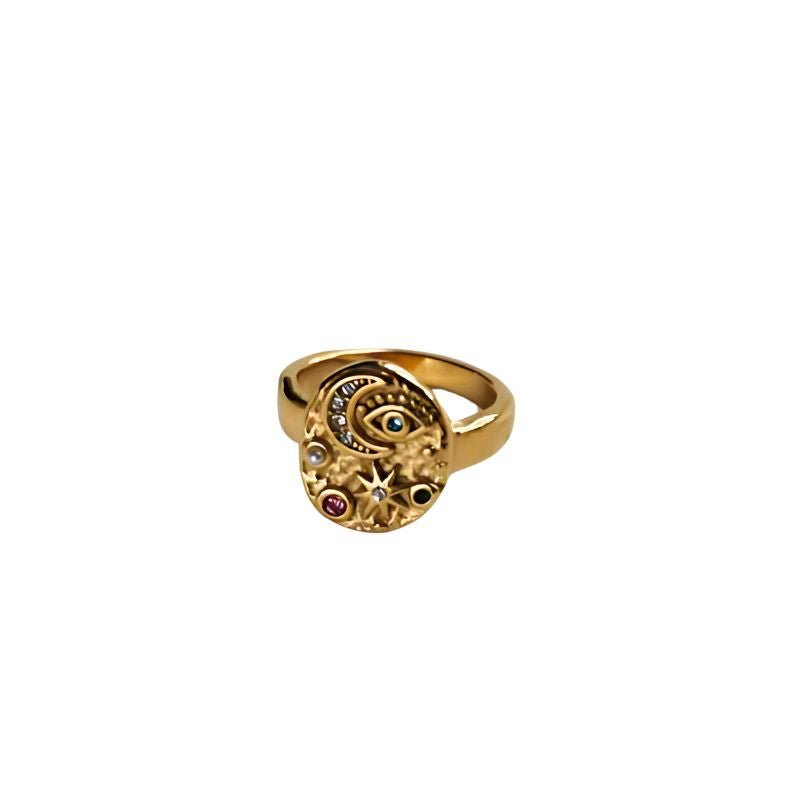 Little Grey Moon Gold Galaxy Ring - MococoLittle Grey Moon100609Rings