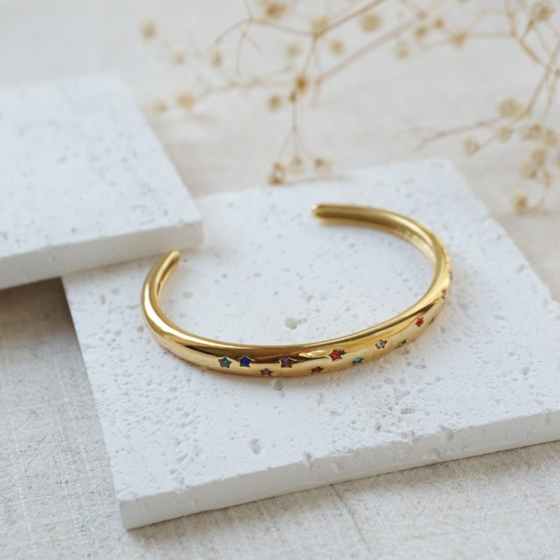 Little Grey Moon Gold Iris Bangle - MococoLittle Grey Moon100657Bracelets