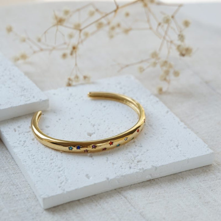 Little Grey Moon Gold Iris Bangle - MococoLittle Grey Moon100657Bracelets