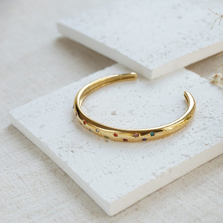 Little Grey Moon Gold Iris Bangle - MococoLittle Grey Moon100657Bracelets