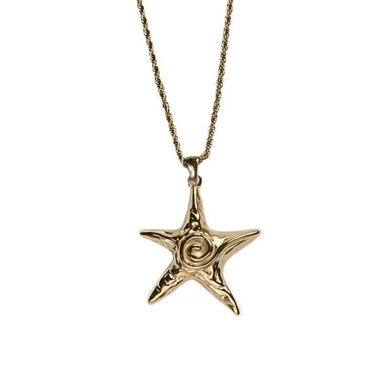 Little Grey Moon Gold Large Starfish Necklace - MococoLittle Grey Moon100592Necklaces