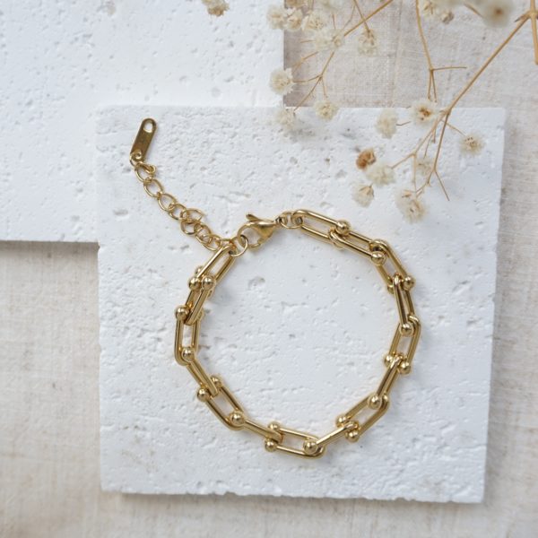 Little Grey Moon Gold Link Chain Bracelet - MococoLittle Grey Moon100622Bracelets